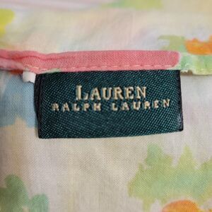 Lauren Ralph Lauren Women's Multi Floral Scarf Wraps semi sheer cotton